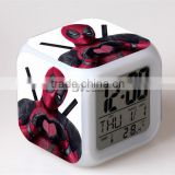 Promotion Gift LED Alarm Clock Deadpool Alarm Clock Table clock for kids Custom Digital LED Alarm clock