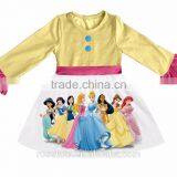 Printed With a Beautiful Pattern With the Girl's Dream of the Same Beautiful and Generous Cotton Princess Christmas Dress thumbnail-3