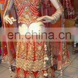 Indian Wedding Stone Work Zardosi Fish Cut Lehenga Choli 2016-2017 thumbnail-1