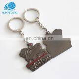 Wholesale Antique Black Nickle Metal Blank Key Chain Custom Made Cheap High End Metal Keychain Metal Keyring thumbnail-2