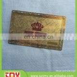 Standard size hollow out lace metal cards