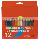 Hexagonal colored pencils multicolor set