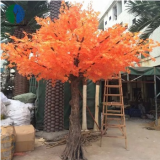 China Supplier Artificial Maple Tree With Red Foliage