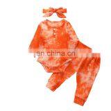 Ribbed Two Piece Set Tie Dye Outfits Toddler Girl Clothes thumbnail-2