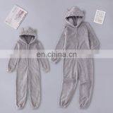 Hot Style Mom Plus Size Plush Jumpsuit Hooded Pajamas Parent-child Mom and me Sleeping Wear thumbnail-4