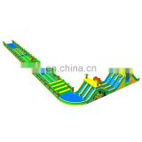 Top quality Funny Kids and Adult Inflatable palm obstacle course with slide for commercial events ,carnival party