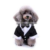 Stylish Shirt Formal Dog Wedding Bow Tie Suit Outfit Pet Dog Tuxedo thumbnail-4