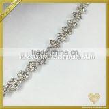 Fashion Design Sew on Rhinestone Beaded Neck Chain Trim for Bridal FC626 thumbnail-2
