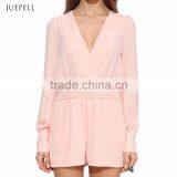 Hot Selling OL Sexy Deep V Elastic Waist Jumpsuits thumbnail-4