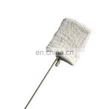 Elderly Aid Extra Long Handle Iron Metal Rubber Coated Toe Washer With 3 Pcs Cotton Covers thumbnail-4