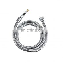 gaobao double lock stainless steel chromed flexible shower hose with ACS CE watermark WRAS certificate