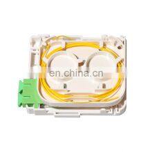 Manufacturing High Quality Fiber Optic Faceplate 2 Port FTTH Wall Terminal Box thumbnail-2