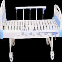 High Quality and Cheap ABS Head Folding Single Crank Dual Function Hospital Bed thumbnail-3
