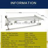 Wesda Wall Mounted Stainless Steel Bathroom Shelf Towel Rack A095 Quality Choice thumbnail-4