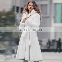 Wholesale Faux Fur Hooded Oversized Warm Fashion New Winter Long Fur Collar Hooded Coat thumbnail-3