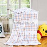 China 100% Cotton White Cloud Printed Moving Soft Summer Home Use Plaid Made in China Towel Blanket thumbnail-1