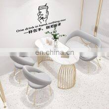 Rectangular Wide Restaurant Livingroom Modern Two Seats Office Sofa With Metal thumbnail-4