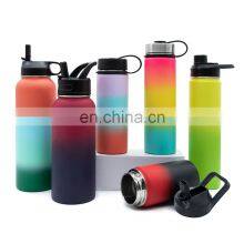 Hot And Cold Custom Logo 32Oz 64 Oz Thermal Drink Bottle Double Wall Vacuum Insulated Stainless Steel Water Bottle thumbnail-3