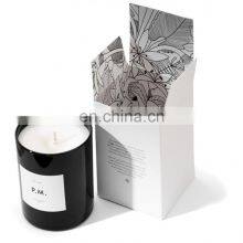 China Supplier Customized Logo Design Cheap Handmade Decorative Cosmetic Luxury Packaging Folding Candle Packaging Boxes