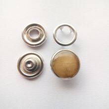 333#11.7mm customized pearl snap buttons for shirts with brass or stainless steel material