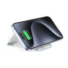 Hot Items X546 OEM 15W Fast Wireless Charger Foldable Wireless Charging Stand for IPhone and IWatch thumbnail-3