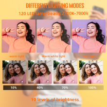 Phone Fashion Circle With Tripod Stand Ring Lamp for Makeup Photography Ring Fill Light Selfie Led 10 12 Inch 10inch 12inch thumbnail-4