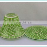 2014 new China manufacturing new crackle mosaic lamp candle shade for home decoration&wedding