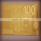 24k gold currency notes euro 100 banknotes
