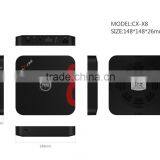 Hot Selling Android4.4 Octa-Core ARM A15/A7 X8 Smart TV BOX 2G+16G X8 Smart Media Player thumbnail-2