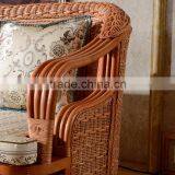 High Quality Indoor Vintage 1+2+3 Sofa Sets of Cane Rattan Furniture for Salon 2015 thumbnail-4