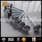 18 gauge steel nail size/Galvanized umbrella head roofing Nails