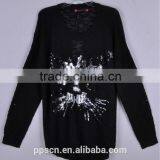 2015 New Arrival Fashion Cat Print Wool Sweater Design for Girl, Fashion Lady Sweater Latest Sweater Designs for Girls Wholesale