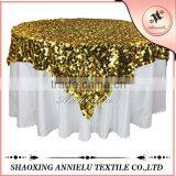 90 Wedding Gold Sequin Table Cover thumbnail-1