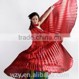 Polyester belly dance costumes opening gold belly dance wings