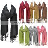 Pink Color Ladies Pashmina Scarf thumbnail-4