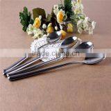 4pcs High Quality Stainless Steel Rice Spoon Soup Spoon Dinnerware Long-handled Great Circle Coffee Spoons thumbnail-1