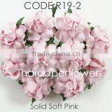 Soft Pink, Small Handmade Mulberry Paper Flower, Wedding Party, Scrap-booking Crafts, Wholesale thumbnail-1