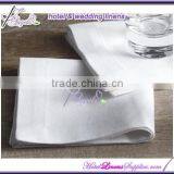 100% Cotton Napkins With Satin Band, Plain Cotton Napkins, White, 22"*22"(56*56cm) thumbnail-2