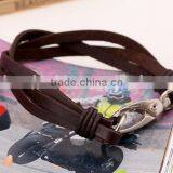 2016 Braided Leather Bracelet With Clasp Cheap Bangle Wholesale thumbnail-3