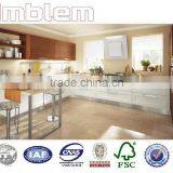 Natural Wood Grain Color Pvc Kitchen Cabinets thumbnail-1