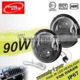 7inch 90W Round Emark DOT Approved Jeep LED Headlights with DRL