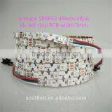 Flexible Rgb Led Strip 5mm PCB With Smd 5050 Rgb Non-waterproof Sk6812 Mini Led Strip Supplier's Choice thumbnail-3