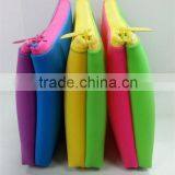 Silicone Pouch (double Color) - Cosmetic Pochette - Beauty Bag