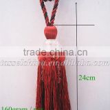Fashion and elegant modern red curtain accessory tiebacks with beads
