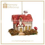 Decorative Christmas Village Flashing LED Lights Lighting Resin Houses