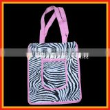 Zebra strip printing shopping bags