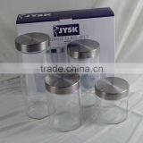Glass Canister With Stainless Lid thumbnail-4