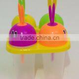 Hot Selling 4pcs Promotional Plastic Ice Cream Mould