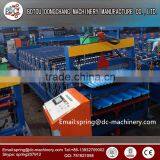 High Speed Hydraulic Motor Drive Color Steel Trapezoid Roof Roll Forming Machine thumbnail-3