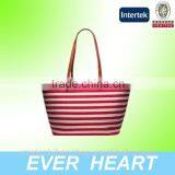 2015 Fashionable Canvas Stripe Shoulder Bag With Simple Style